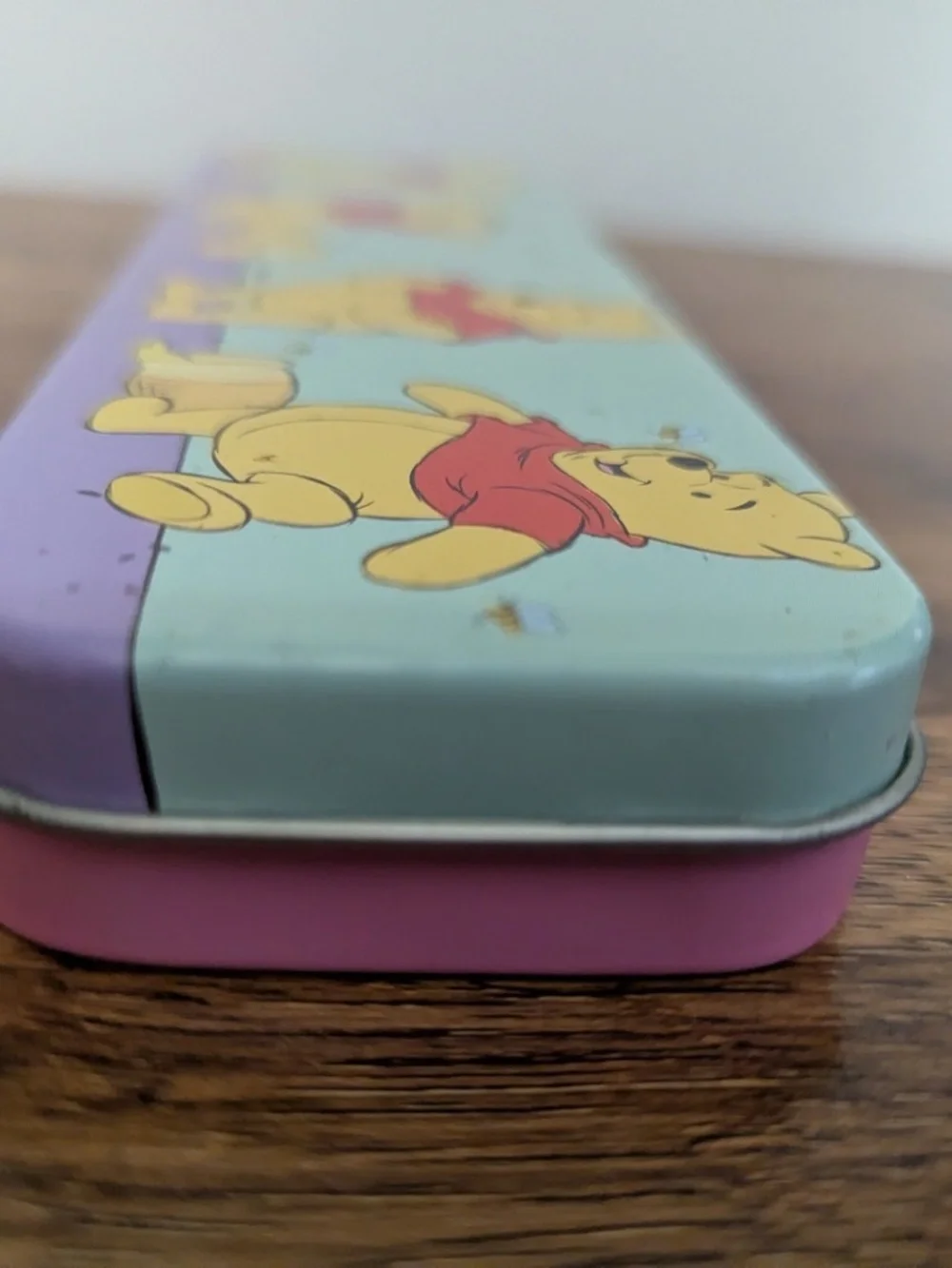 Winnie the Pooh Hunny Pot Rectangular Metal Pencil Case Pastel Disney Euromic